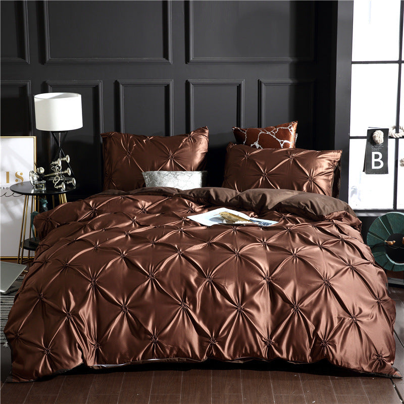 Magdalene – Drie-delige Effen Kleur Beddegoed Duvet Cover