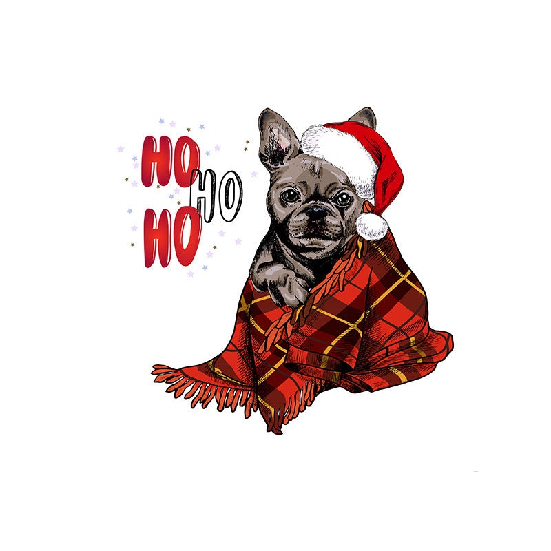 Odette – Kussenhoes van Perzikhuid Stof met Kerstprint