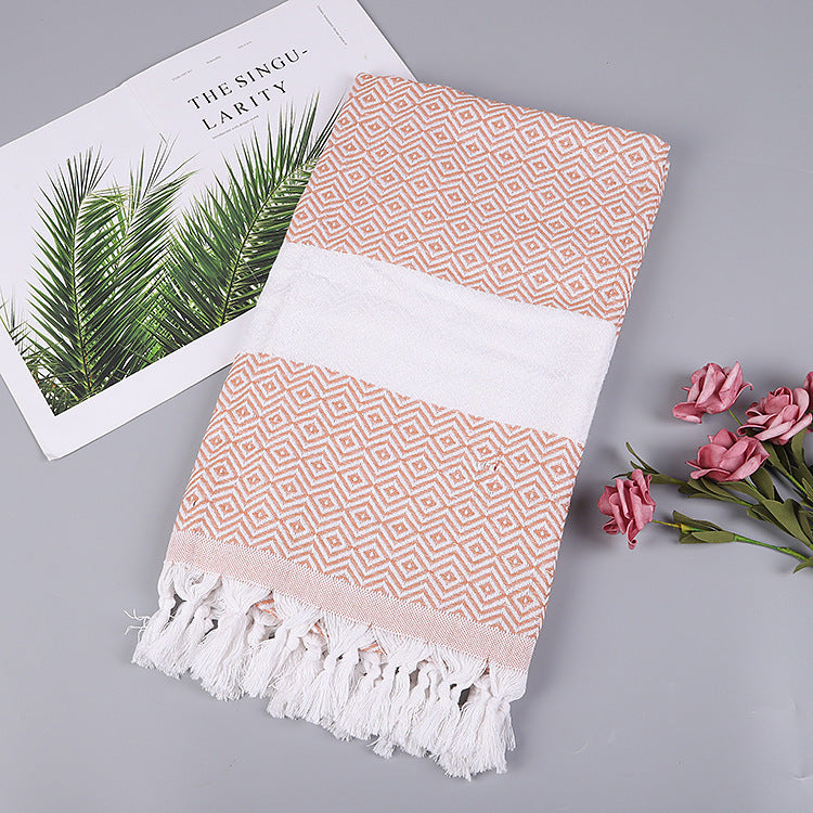 Aurelius – Handgemaakt Tassel Dekentje Turks Strandlaken