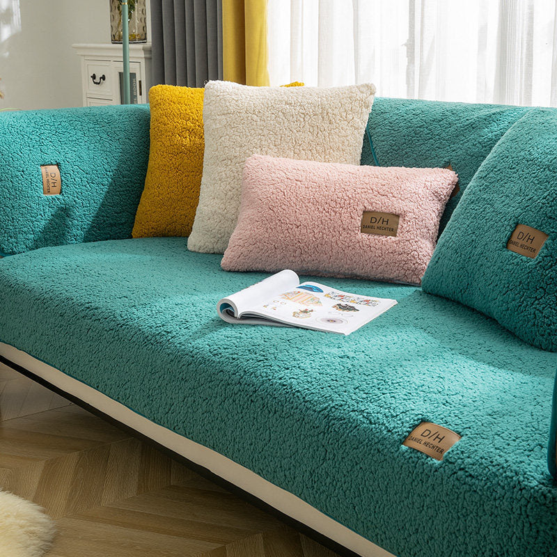 Isla – Luxe Pluche Sofa Hoes Voor Woonkamer, Antislip en Zacht