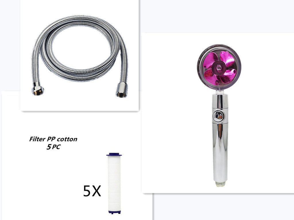 Maximilian – Turbocharged Handdouchekop met Stopknop en Katoenen Filter