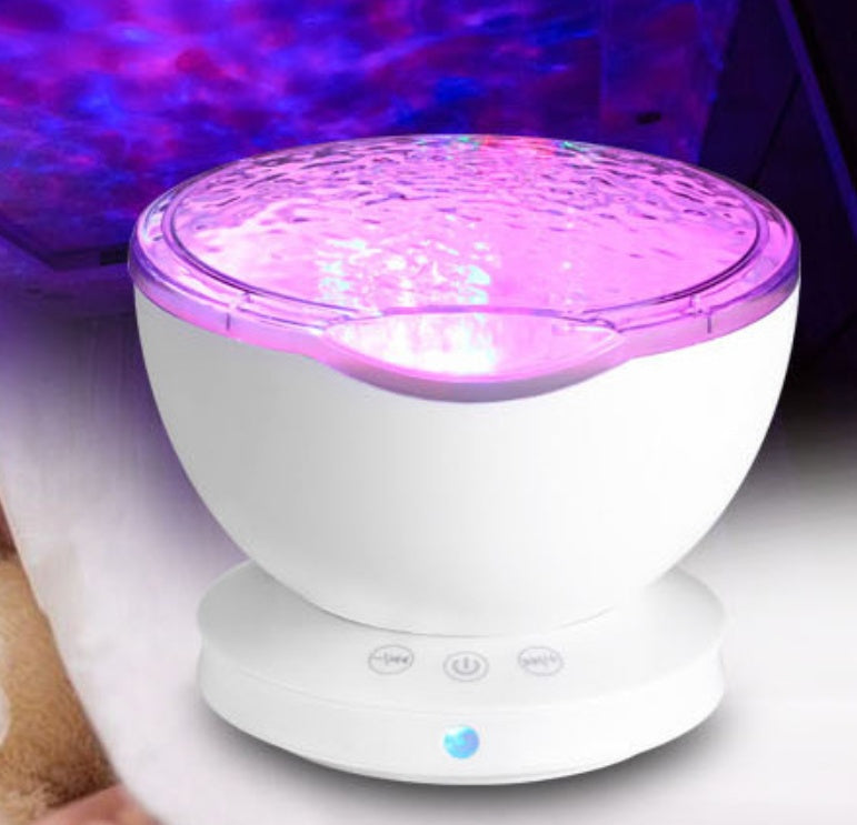 Dahlia – Ocean Wave Projector LED Nachtlicht met Afstandsbediening en Muziekspeler
