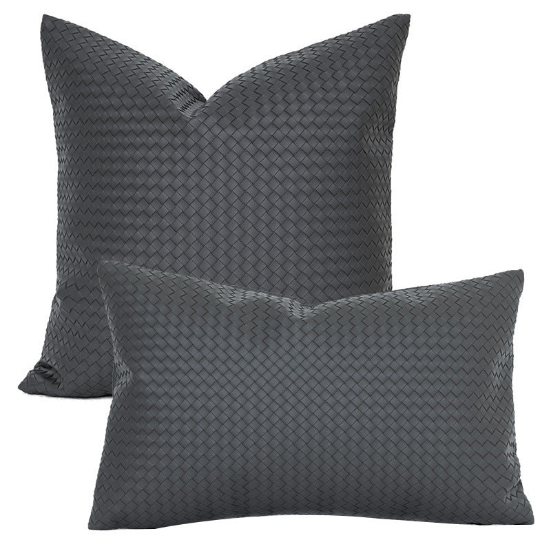 Eleonora – Geweven Textuur PU Leren Kussenhoes
