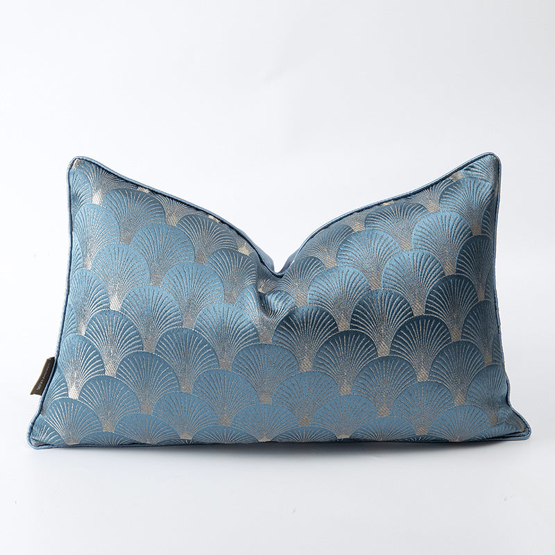Haven – Blauw en Witte Patchwork Kussens voor de Woonkamer Sofa