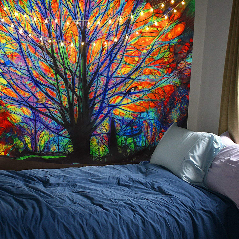 Octavian – Kleurrijk Boom Forest Tapisserie