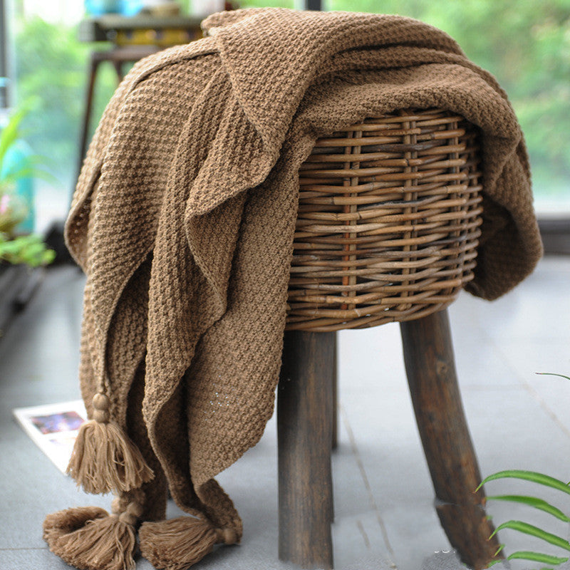 Verve – Gebreide Dekbed Nordic Wolken Plaid