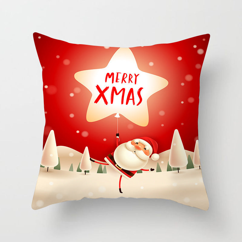 Sable – Kussenhoes met Kerstman en Sneeuwman