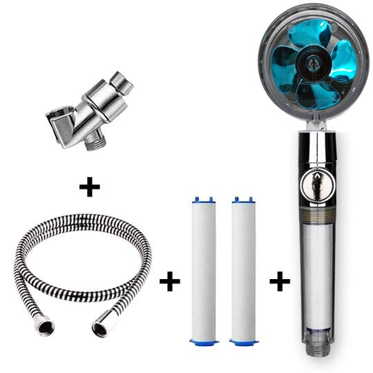 Maximilian – Turbocharged Handdouchekop met Stopknop en Katoenen Filter