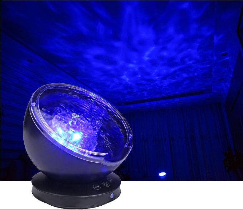 Dahlia – Ocean Wave Projector LED Nachtlicht met Afstandsbediening en Muziekspeler
