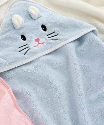 Ophelia – Drie-dimensionale Cartoon Badhanddoek Hoodie Cloak voor Kinderen