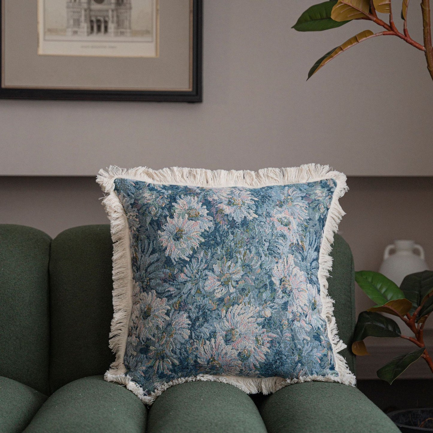 Leontine – Multi-kleur Kussenhoes voor de Woonkamer zonder Kussenkern