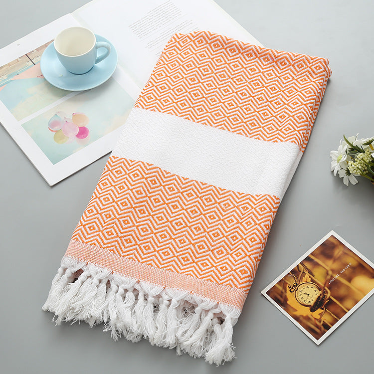 Aurelius – Handgemaakt Tassel Dekentje Turks Strandlaken