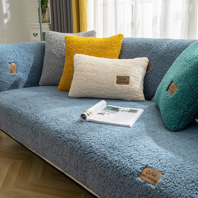 Isla – Luxe Pluche Sofa Hoes Voor Woonkamer, Antislip en Zacht