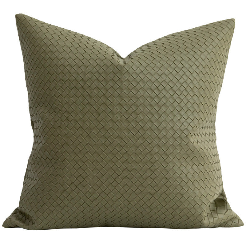 Eleonora – Geweven Textuur PU Leren Kussenhoes