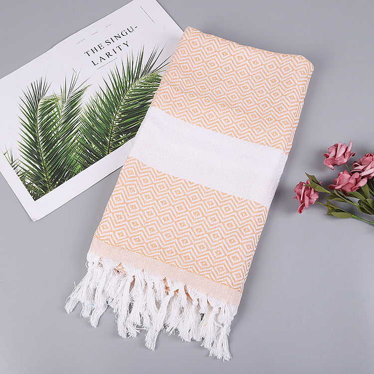Aurelius – Handgemaakt Tassel Dekentje Turks Strandlaken
