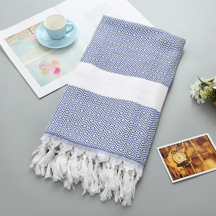 Aurelius – Handgemaakt Tassel Dekentje Turks Strandlaken