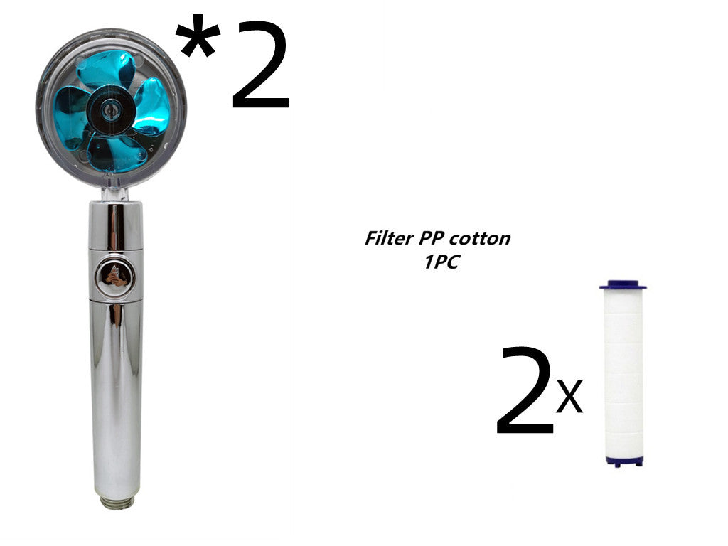 Maximilian – Turbocharged Handdouchekop met Stopknop en Katoenen Filter