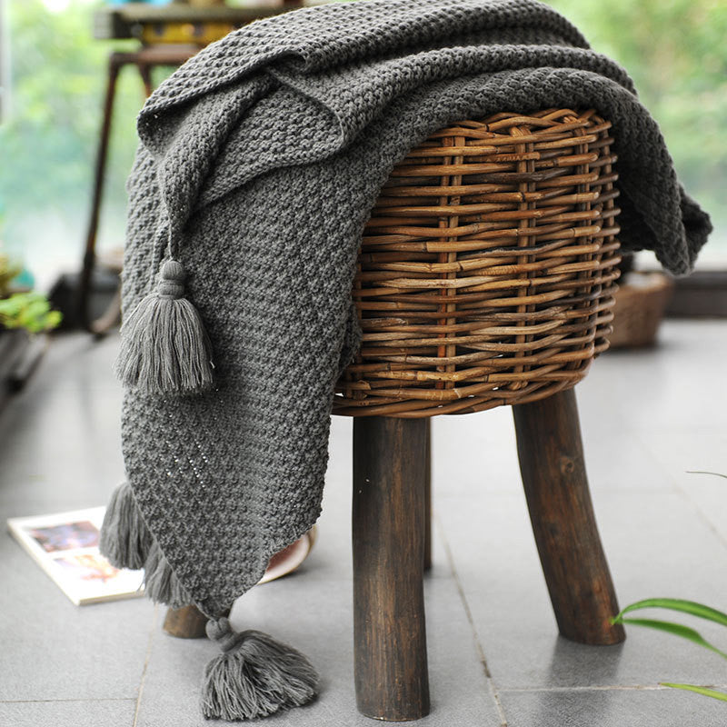 Verve – Gebreide Dekbed Nordic Wolken Plaid