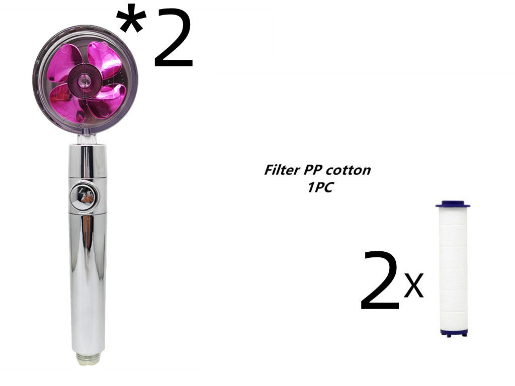 Maximilian – Turbocharged Handdouchekop met Stopknop en Katoenen Filter