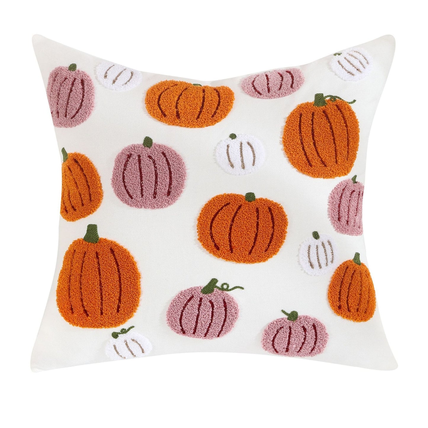 Aurelia – Geëmbroideerde Pompoen Halloween Kussenhoes