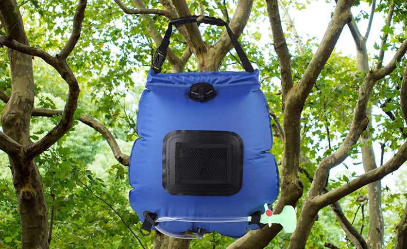 Rhea – Draagbare Zonnebaden Tas voor Kamperen, 20L Wateropslag