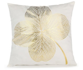 Indigo – Elegante Witte en Gouden Decoratieve Kussenhoezen