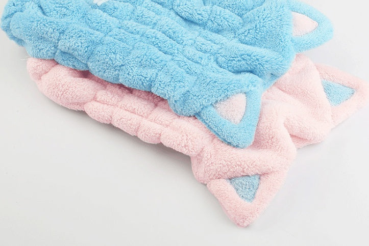 Sylvan – Haardrooghanddoek met Schattige Kattenoren