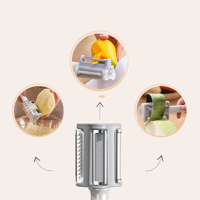 Alaric – RVS Schiller voor Fruit en Aardappelen Drie-in-één Keukentools