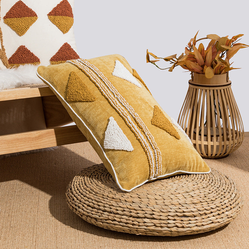 Eleonora – Geometrisch Tufted Lussensloop Kussen voor de Woonkamer en Bed
