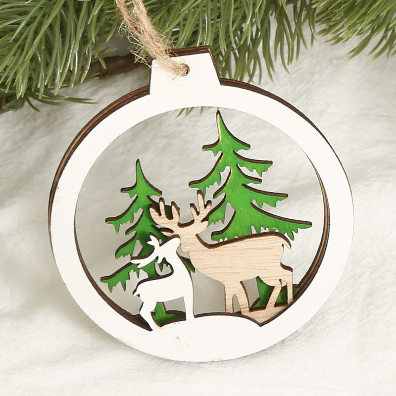 Aurelius – Creatieve Kerstdecoratieve Houten Hangdecoratie