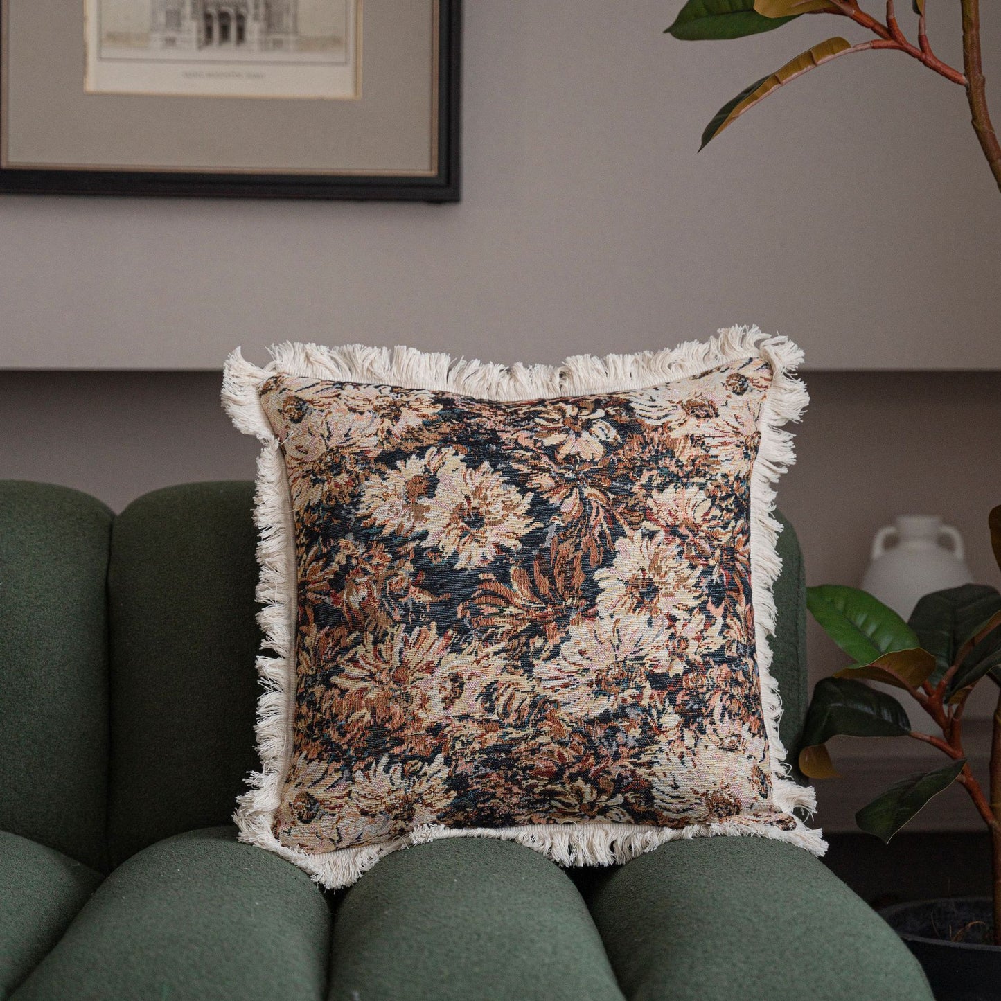 Leontine – Multi-kleur Kussenhoes voor de Woonkamer zonder Kussenkern