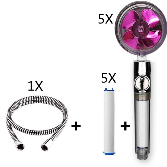 Maximilian – Turbocharged Handdouchekop met Stopknop en Katoenen Filter
