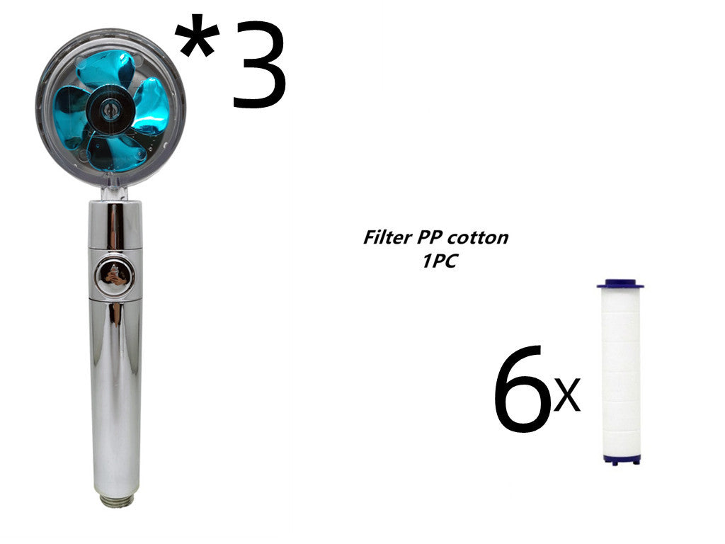 Maximilian – Turbocharged Handdouchekop met Stopknop en Katoenen Filter