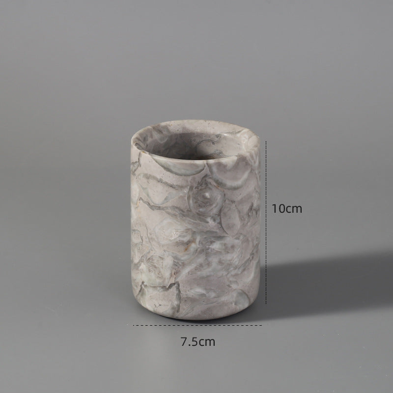Lyra – Marmeren Badkamer Set voor Hotel en Thuisdecoratie