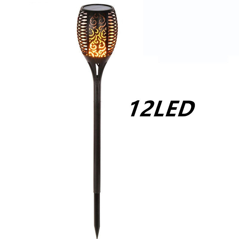 Zonne-oplaadbare Vlammende Tuinfakkels – LED Tiki Lampen, IP65 Waterdicht, Metaal (1/4/8 Stuks)