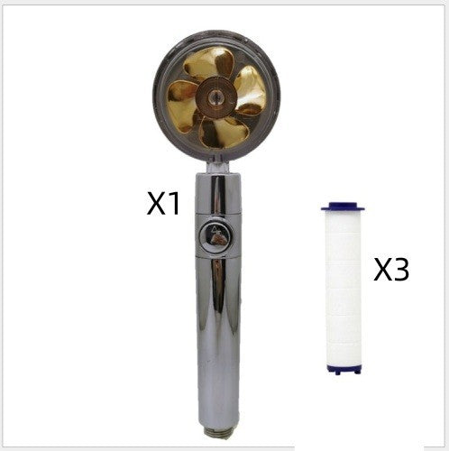 Maximilian – Turbocharged Handdouchekop met Stopknop en Katoenen Filter