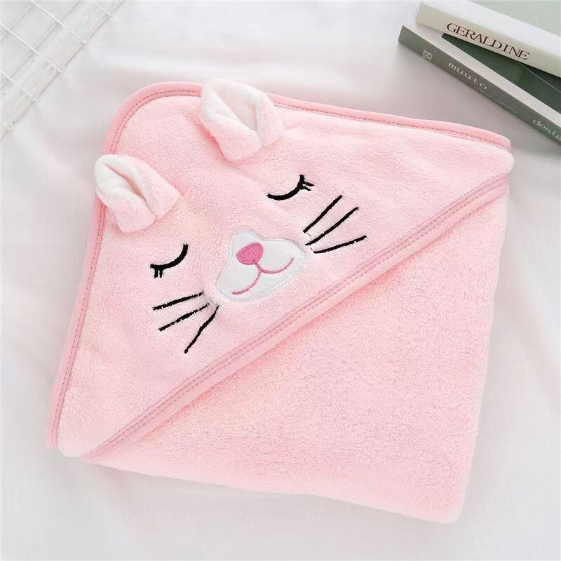 Ophelia – Drie-dimensionale Cartoon Badhanddoek Hoodie Cloak voor Kinderen