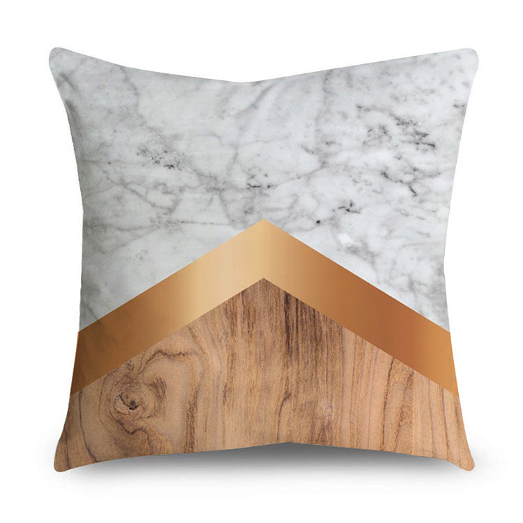 Aurelius – Zwarte Gouden Polyester Kussenhoes