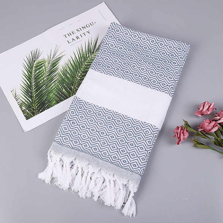 Aurelius – Handgemaakt Tassel Dekentje Turks Strandlaken