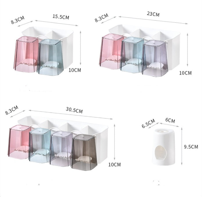 Cassian – Wandmontage Tandpastahouder zonder boren