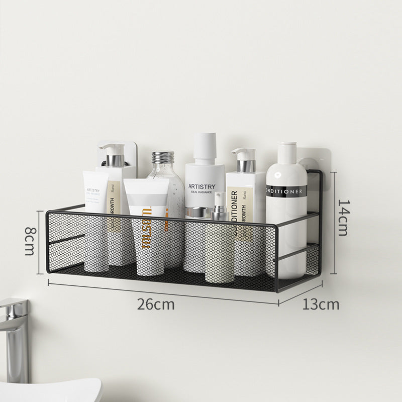 Lysandra – Wandgemonteerde Badkamershelf Zonder Boren voor Shampoo en Toiletaccessoires