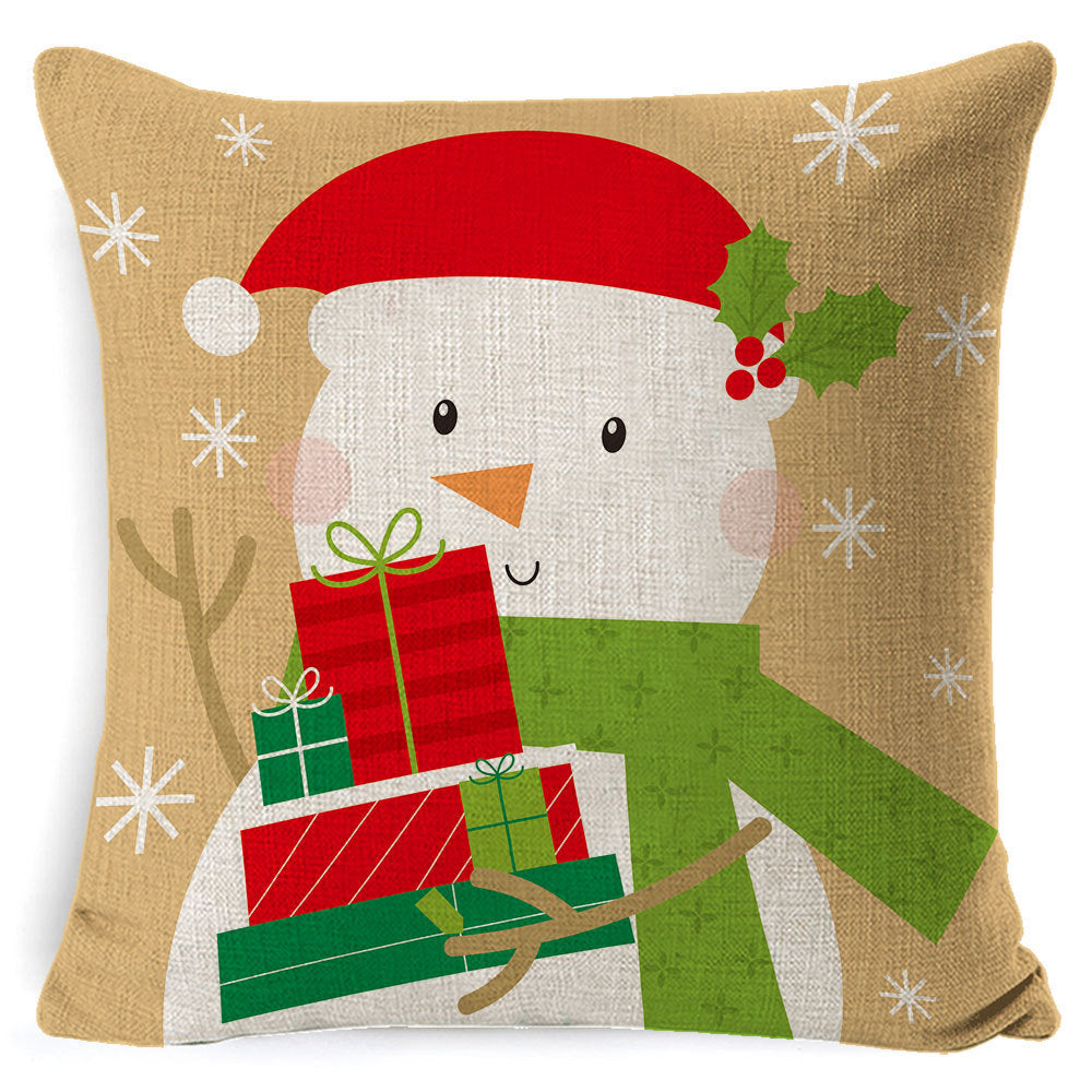 Anneliese – Kerst Kussenhoes van Linnen, Super Zacht en Korte Pluche