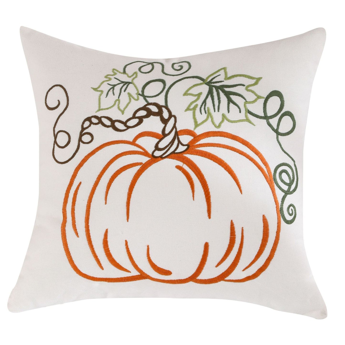 Aurelia – Geëmbroideerde Pompoen Halloween Kussenhoes