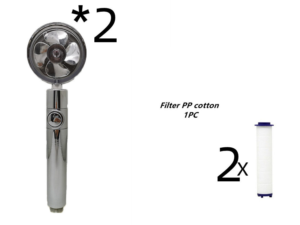 Maximilian – Turbocharged Handdouchekop met Stopknop en Katoenen Filter