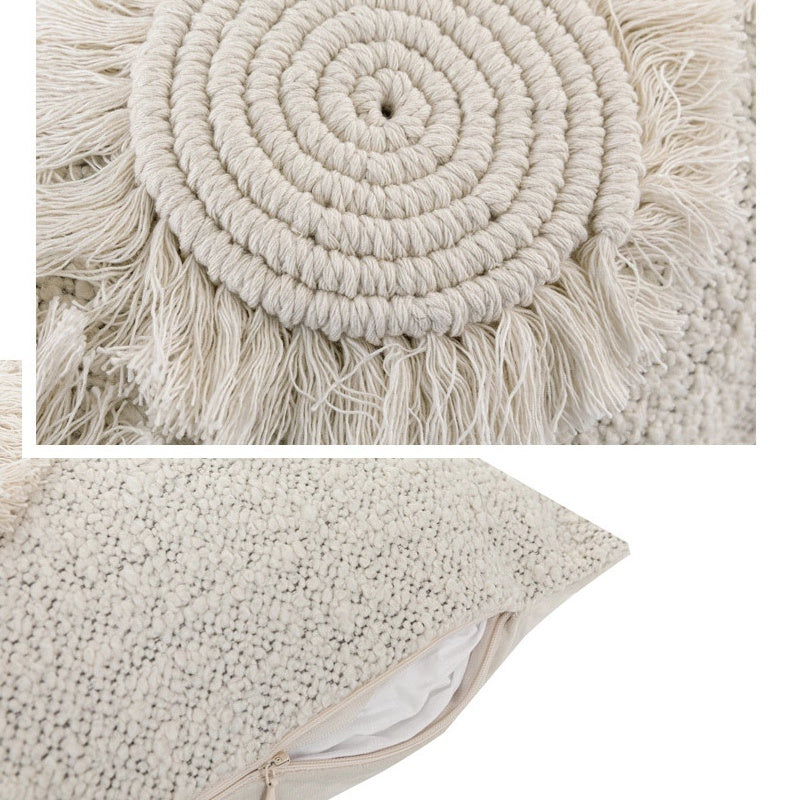 Lysander – Eenvoudige Beige Katoenen Linnen Kussenhoes