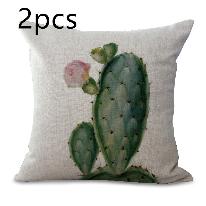 Octavian – Kussenhoes met Succulente Cactus