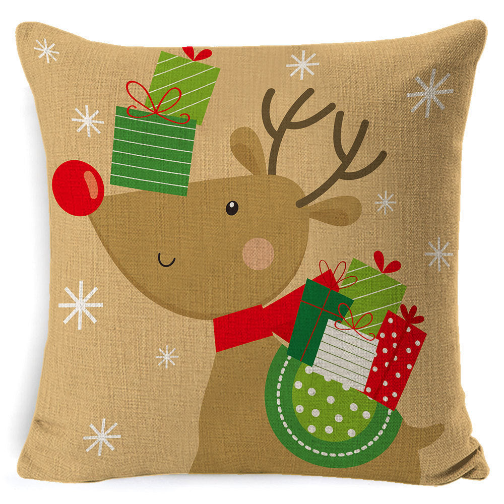 Anneliese – Kerst Kussenhoes van Linnen, Super Zacht en Korte Pluche