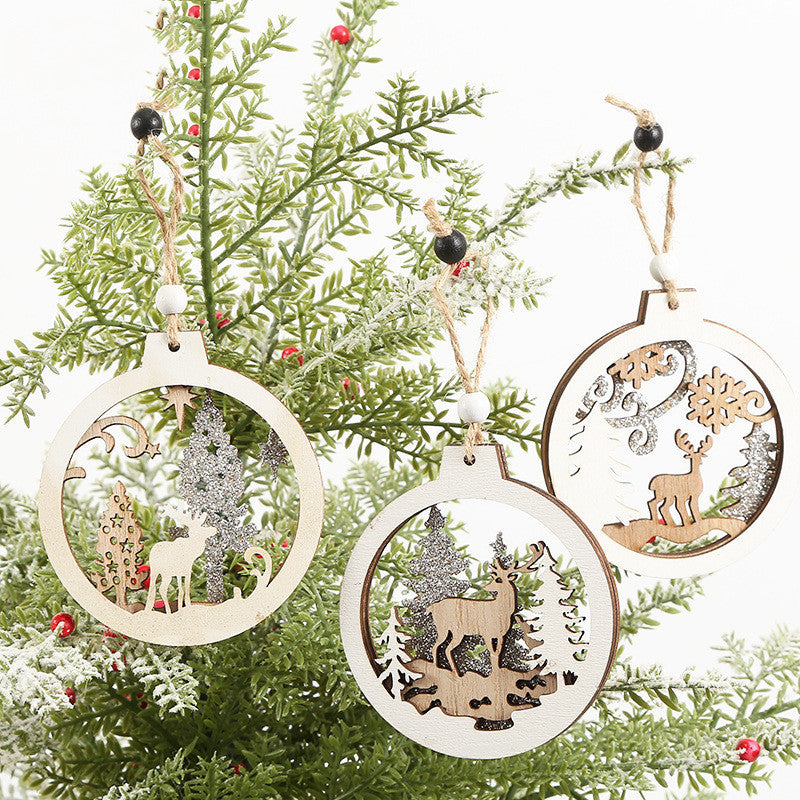 Aurelius – Creatieve Kerstdecoratieve Houten Hangdecoratie