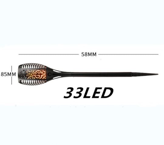 Zonne-oplaadbare Vlammende Tuinfakkels – LED Tiki Lampen, IP65 Waterdicht, Metaal (1/4/8 Stuks)
