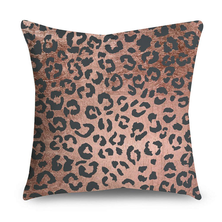 Aurelius – Zwarte Gouden Polyester Kussenhoes